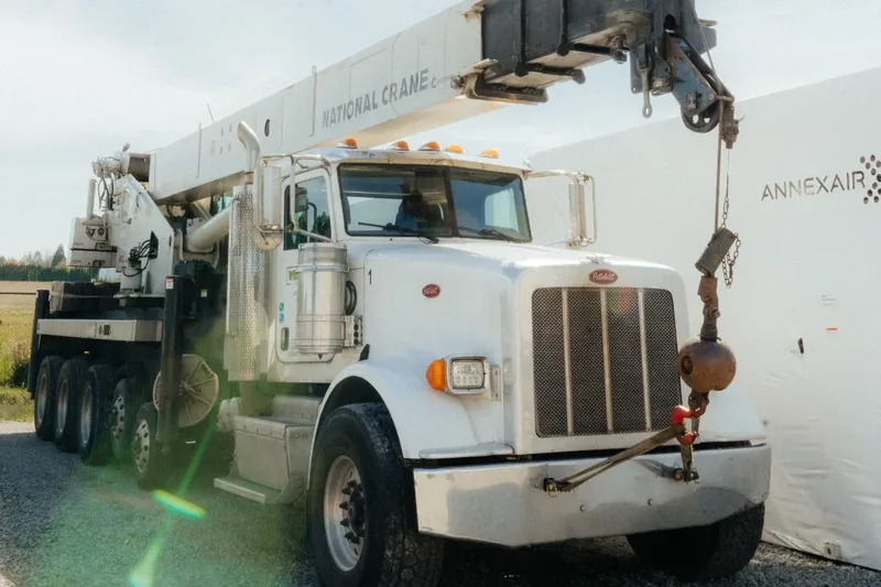 Westmore National Crane boom truck at the AnnexAir facility